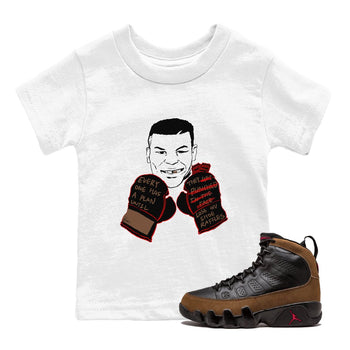 9s Olive shirts to match jordans Everyone Has A Plan sneaker match tees Air Jordan 9 Olive match shoes to clothes SNRT Sneaker Tees Youth Baby White 1 tee