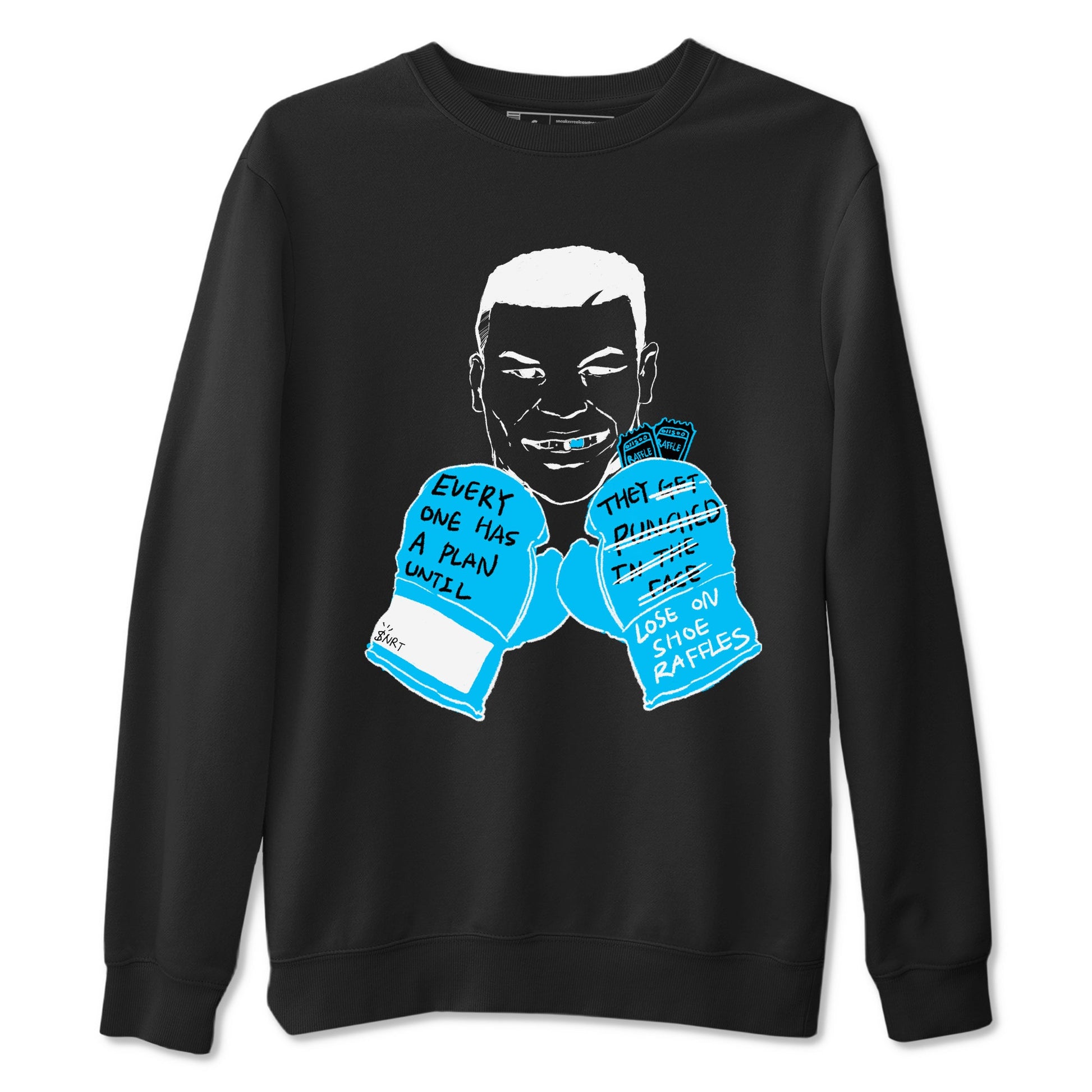 AJ9 Powder Blue shirt to match jordans Everyone Has A Plan sneaker tees Air Jordan 9 Powder Blue SNRT Sneaker Release Tees unisex cotton Black 2 crew neck shirt