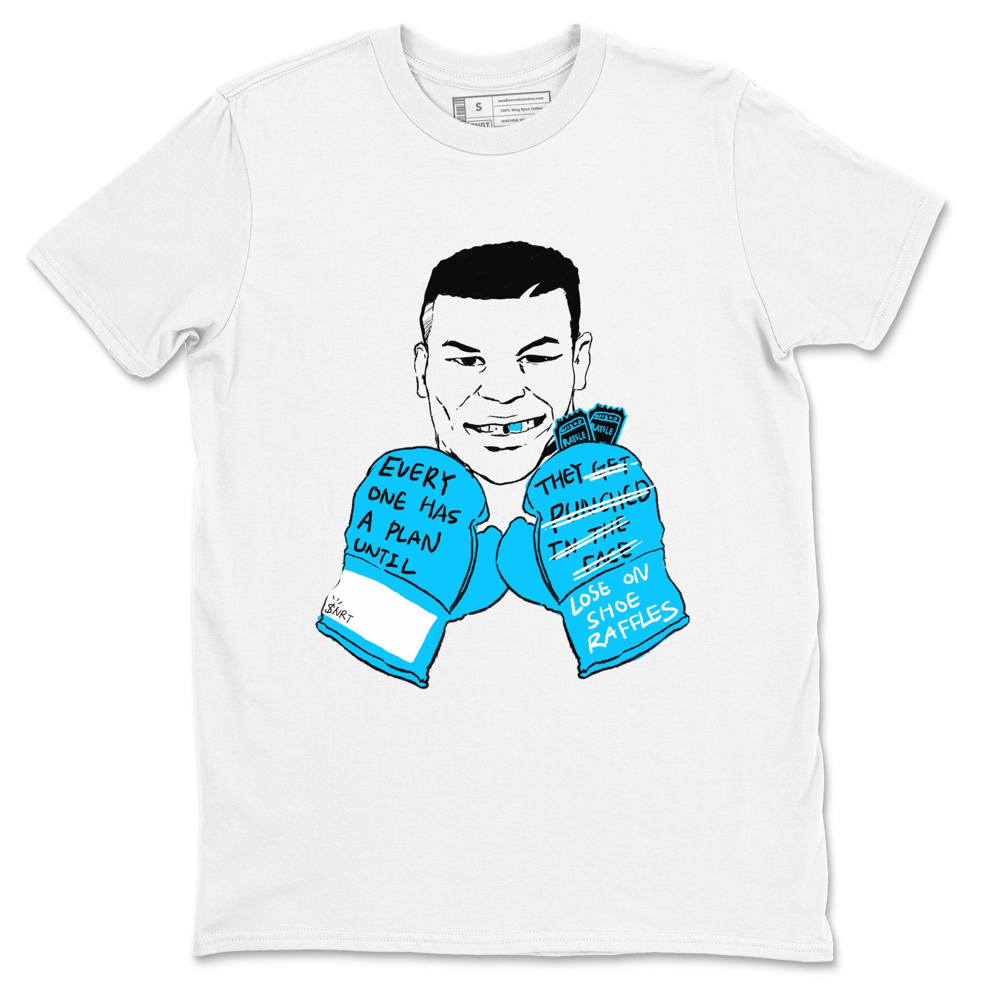 AJ9 Powder Blue shirt to match jordans Everyone Has A Plan sneaker tees Air Jordan 9 Powder Blue SNRT Sneaker Release Tees unisex cotton White 2 crew neck shirt