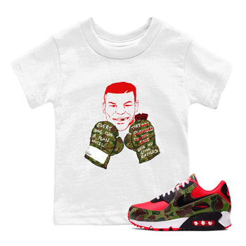 Air Max 90 Duck Camo shirts to match jordans Everyone Has A Plan sneaker match tees Air Max 90 Reverse Duck Camo match shoes to clothes SNRT Sneaker Tees Youth Baby White 1 tee