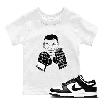 Dunk Panda shirts to match jordans Everyone Has A Plan sneaker match tees Dunk Panda SNRT Sneaker Release Tees Youth Baby White 1 crew neck shirts