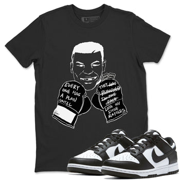 Dunk Panda shirts to match jordans Everyone Has A Plan sneaker match tees Dunk Panda SNRT Sneaker Release Tees unisex cotton Black 1 crew neck shirts