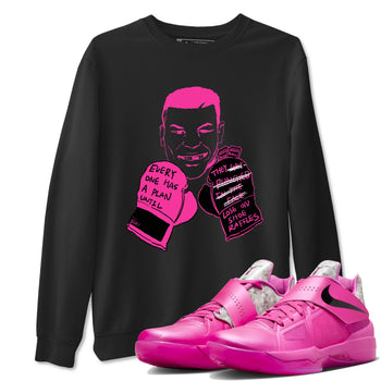 Nike KD 4 Retro Aunt Pearl shirts to match jordans Everyone Has A Plan sneaker match tees Nike KD 4 Aunt Pearl match shoes to clothes SNRT Sneaker Tees unisex cotton Black 1 shirts