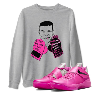 Nike KD 4 Retro Aunt Pearl shirts to match jordans Everyone Has A Plan sneaker match tees Nike KD 4 Aunt Pearl match shoes to clothes SNRT Sneaker Tees unisex cotton Heather Grey 1 shirts