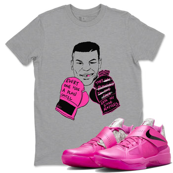 Nike KD 4 Retro Aunt Pearl shirts to match jordans Everyone Has A Plan sneaker match tees Nike KD 4 Aunt Pearl match shoes to clothes SNRT Sneaker Tees unisex cotton Heather Grey 1 shirts