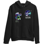 Foams One Galaxy shirts to match jordans Explore The Galaxy best t shirts to wear with jordans Air Foamposite One Galaxy match shoes to clothes SNRT Sneaker Tees unisex cotton Black 2 shirts