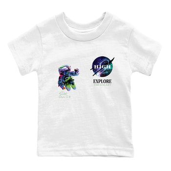 Foams One Galaxy shirts to match jordans Explore The Galaxy best t shirts to wear with jordans Air Foamposite One Galaxy match shoes to clothes SNRT Sneaker Tees Youth Baby White 2 tee