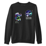 Foams One Galaxy shirts to match jordans Explore The Galaxy best t shirts to wear with jordans Air Foamposite One Galaxy match shoes to clothes SNRT Sneaker Tees unisex cotton Black 2 shirts