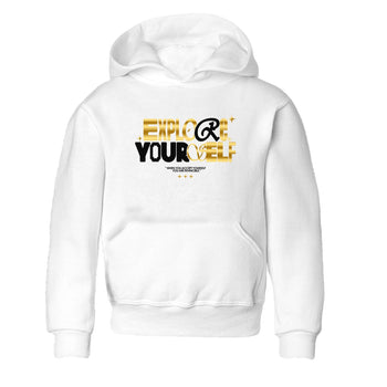 Air Jordan 1 High OG Black Metallic Gold shirts to match jordans Explore Yourself sneaker match tees Air Jordan 1 Retrp Black Metallic Gold Sneaker Shirts SNRT Sneaker Tees streetwear brand Baby and Youth White 2 cotton tee