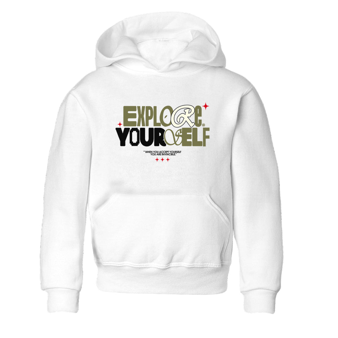AJ1 Travis Scott Medium Olive shirts to match jordans Explore Yourself sneaker match tees Air Jordan 1 Travis Scott Medium Olive SNRT Sneaker Tees streetwear brand Baby and Youth White 2 cotton tee