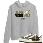 Explore Yourself SNRT Sneaker Tees - Air Jordan 1 Travis Scott Medium Olive