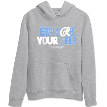 11s Legend Blue shirts to match jordans Explore Yourself sneaker match tees Air Jordan 11 Legend Blue SNRT Sneaker Release Tees unisex cotton Heather Grey 2 crew neck shirts