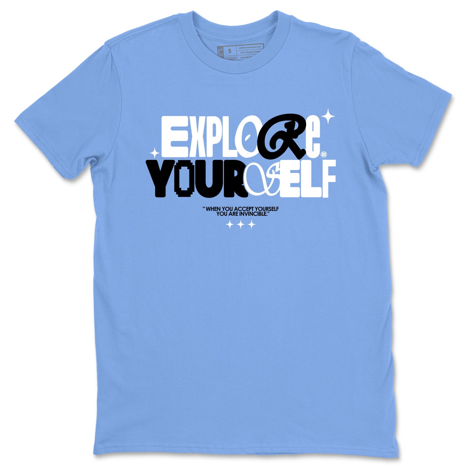 11s Legend Blue shirts to match jordans Explore Yourself sneaker match tees Air Jordan 11 Legend Blue SNRT Sneaker Release Tees unisex cotton Carolina Blue 2 crew neck shirts