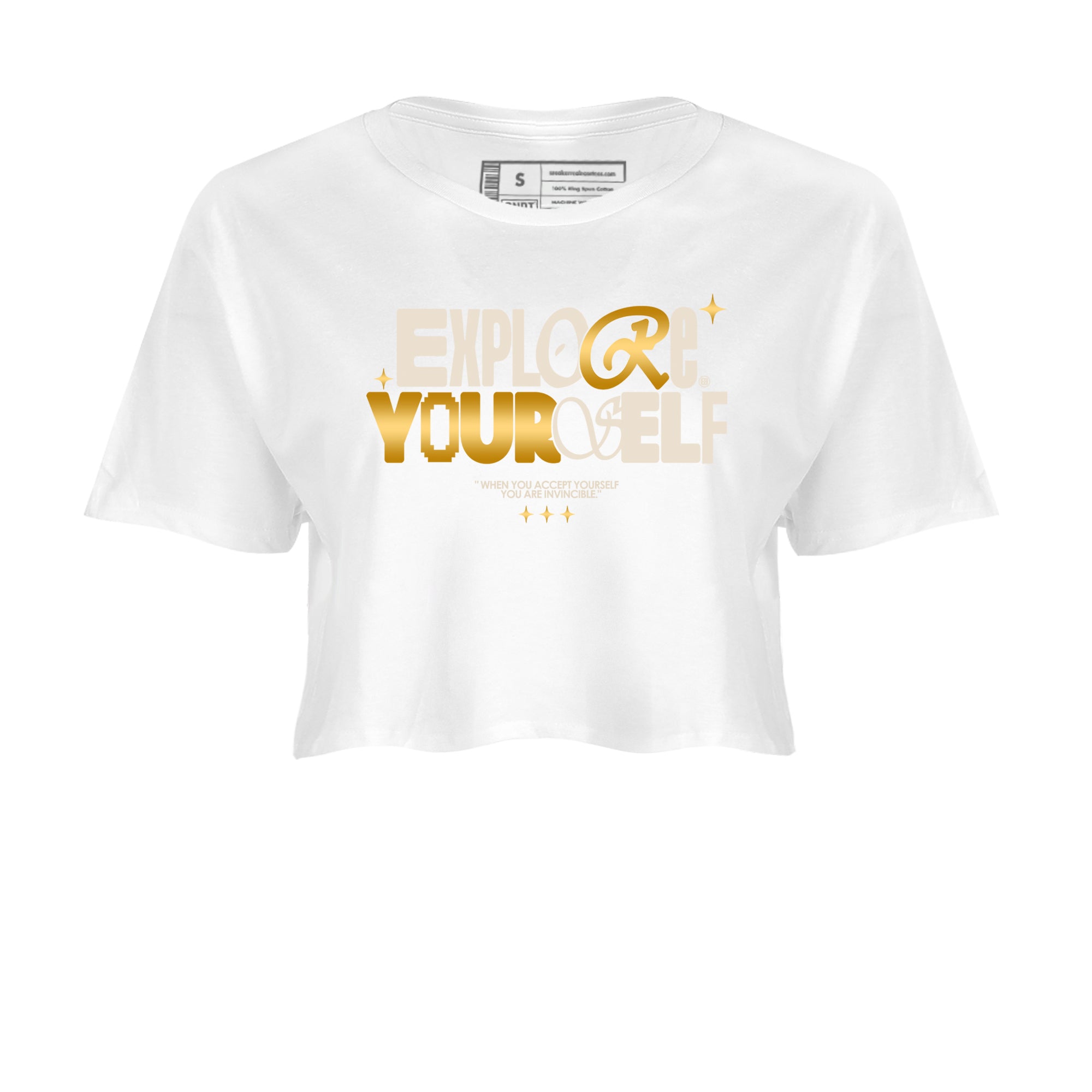 12s Phantom shirts to match jordans Explore Yourself sneaker match tees Air Jordan 12 WMNS Phantom match shoes to clothes SNRT Sneaker Tees unisex cotton White 2 crop tee
