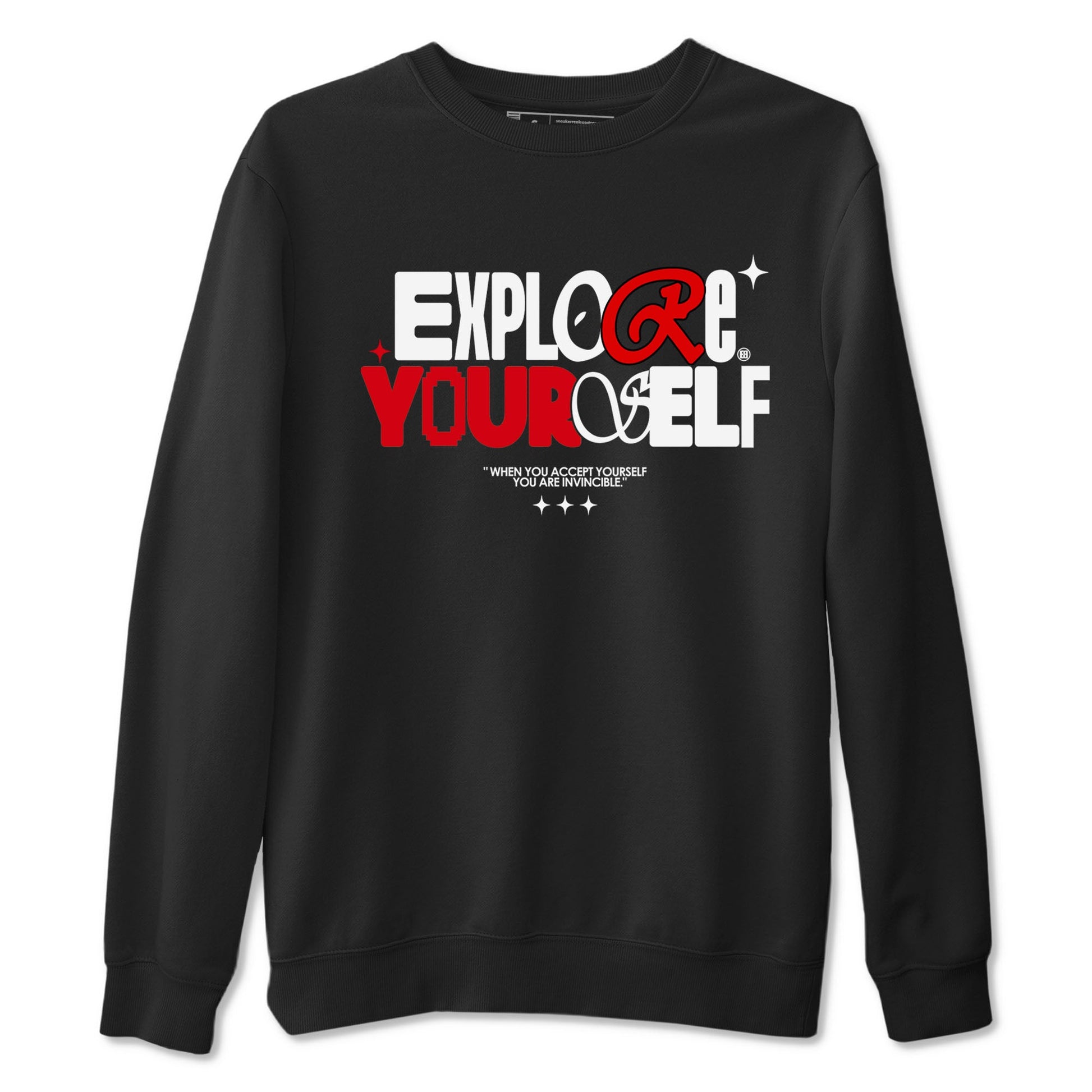 Air Jordan 12 Retro Taxi Flip shirts to match jordans Explore Yourself sneaker match tees 12s Red Taxi SNRT sneaker release Tees unisex cotton Black 2 crew neck shirt