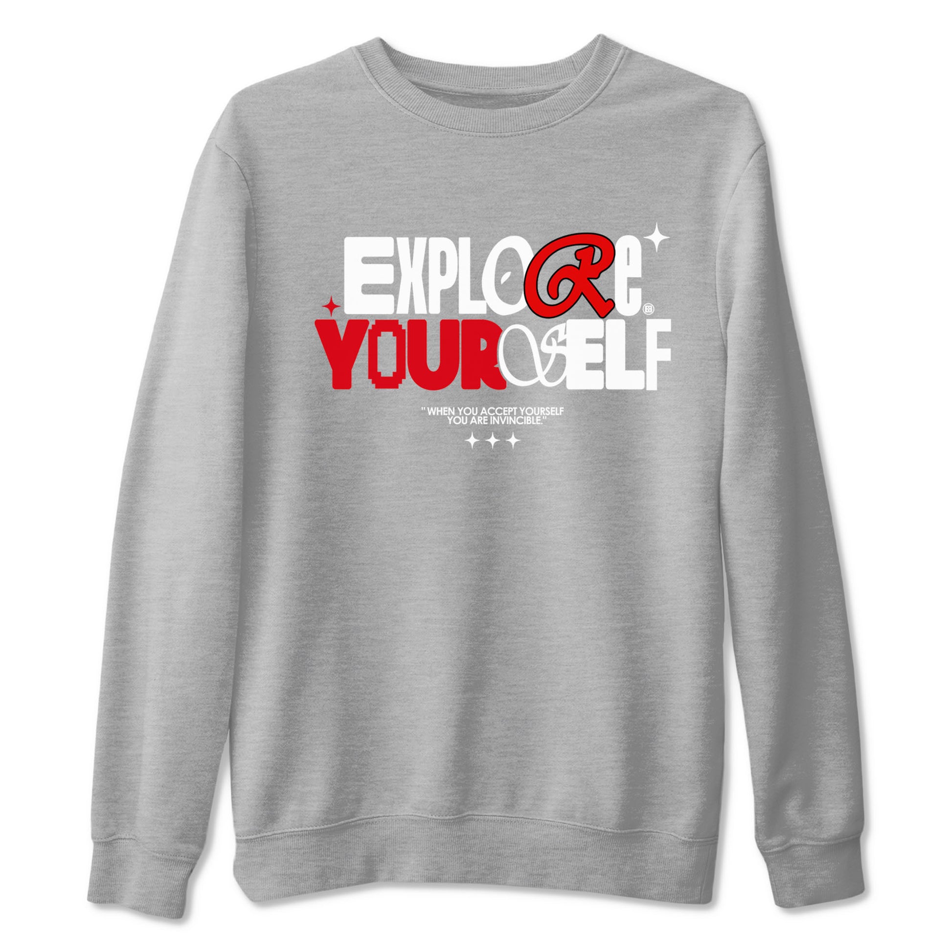 Air Jordan 12 Retro Taxi Flip shirts to match jordans Explore Yourself sneaker match tees 12s Red Taxi SNRT sneaker release Tees unisex cotton Heather Grey 2 crew neck shirt