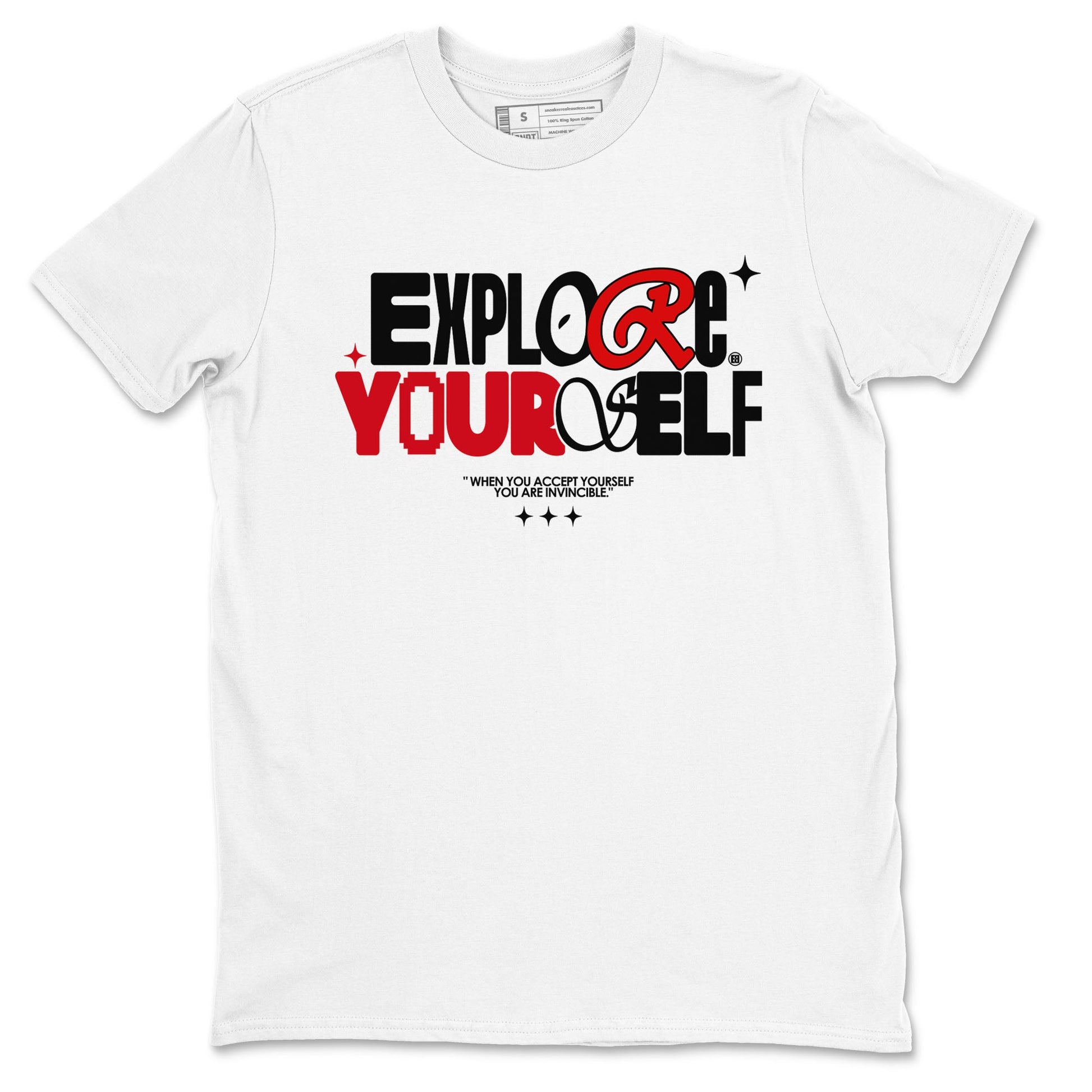 Air Jordan 12 Retro Taxi Flip shirts to match jordans Explore Yourself sneaker match tees 12s Red Taxi SNRT sneaker release Tees unisex cotton White 2 crew neck shirt