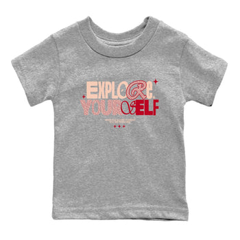 Air Jordan 3 "Treat Yourself" Washed Coral shirts to Special Valentine's Day Explore Yourself sneaker match tees Jordan 3 Valentine's Day best t shirts to wear with jordans SNRT Sneaker Tees Youth Baby Heather Grey 2 tee