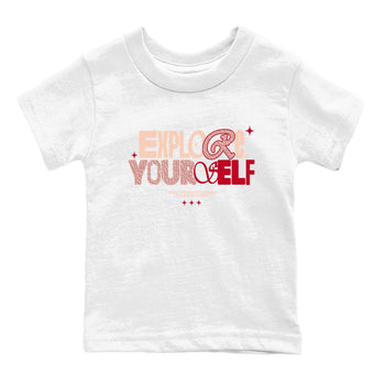 Air Jordan 3 "Treat Yourself" Washed Coral shirts to Special Valentine's Day Explore Yourself sneaker match tees Jordan 3 Valentine's Day best t shirts to wear with jordans SNRT Sneaker Tees Youth Baby White 2 tee