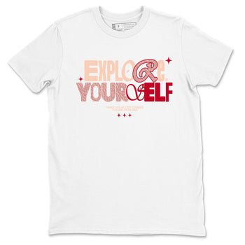 Air Jordan 3 "Treat Yourself" Washed Coral shirts to Special Valentine's Day Explore Yourself sneaker match tees Jordan 3 Valentine's Day best t shirts to wear with jordans SNRT Sneaker Tees Graphic Tee White 2 shirts