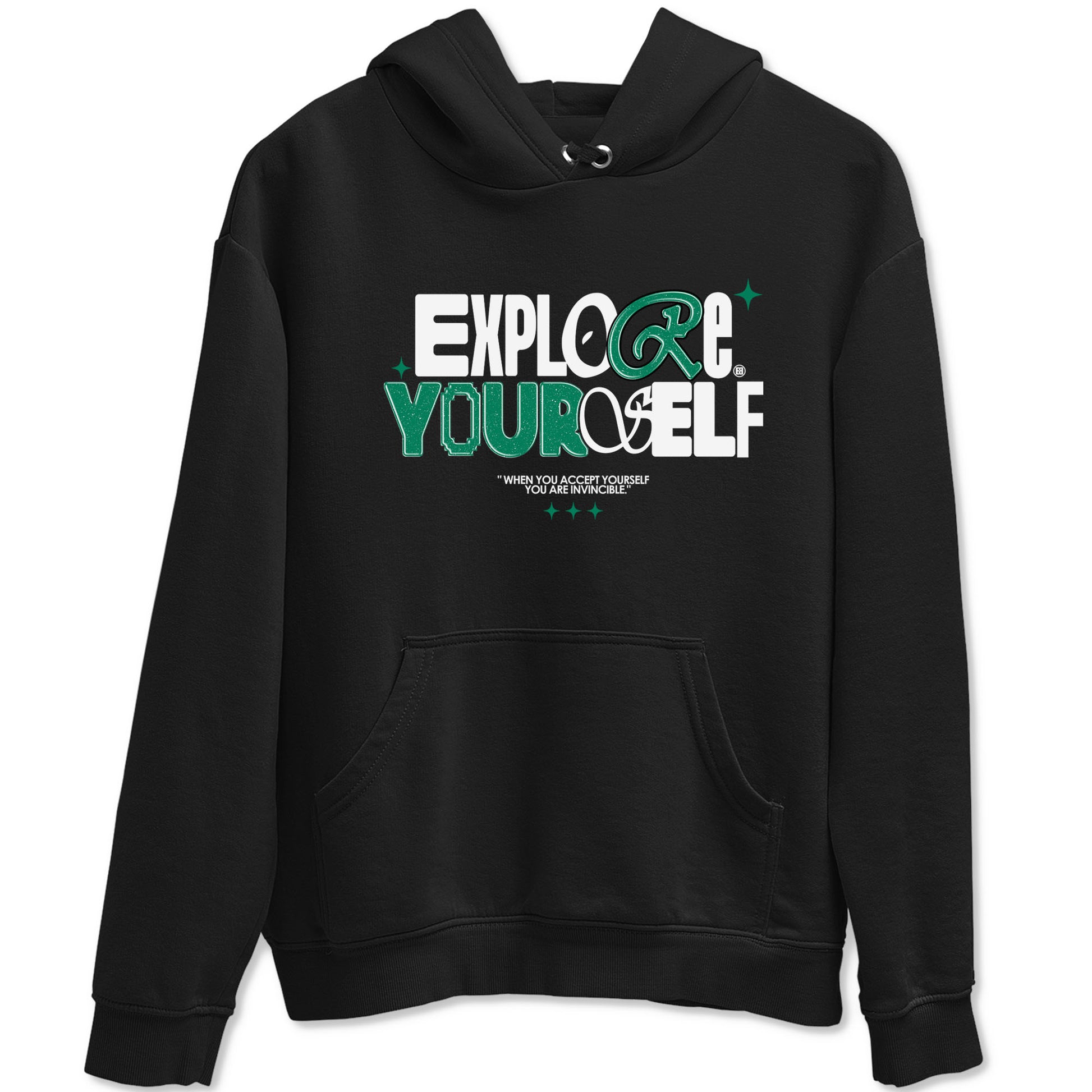 4s Oxidized Green shirts to match jordans Explore Yourself sneaker match tees Air Jordan 4 Oxidized Green SNRT Sneaker Tees streetwear brand Black 2 unisex cotton tee