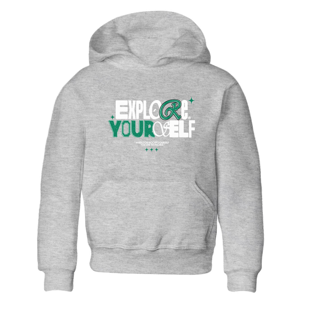 4s Oxidized Green shirts to match jordans Explore Yourself sneaker match tees Air Jordan 4 Oxidized Green SNRT Sneaker Tees streetwear brand Baby and Youth Heather Grey 2 cotton tee