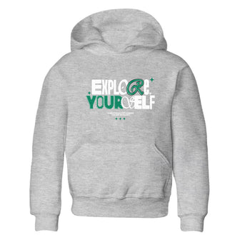 4s Oxidized Green shirts to match jordans Explore Yourself sneaker match tees Air Jordan 4 Oxidized Green SNRT Sneaker Tees streetwear brand Baby and Youth Heather Grey 2 cotton tee
