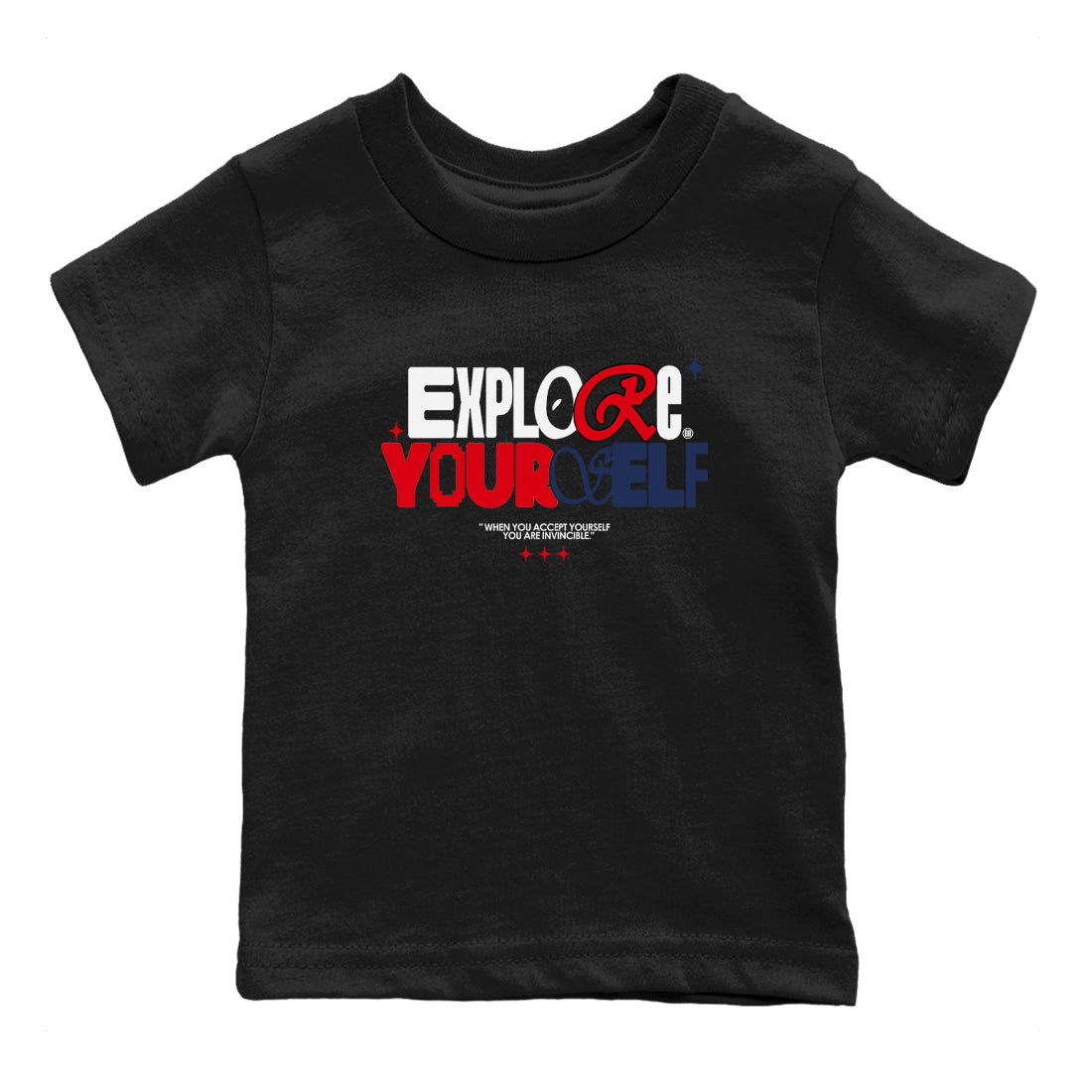 6s White And Midnight Navy shirts to match jordans Explore Yourself sneaker match tees Air Jordan 6 White And Midnight Navy SNRT Sneaker Tees streetwear brand Baby and Youth Black 2 cotton tee