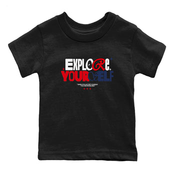 6s White And Midnight Navy shirts to match jordans Explore Yourself sneaker match tees Air Jordan 6 White And Midnight Navy SNRT Sneaker Tees streetwear brand Baby and Youth Black 2 cotton tee