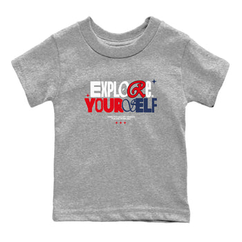 6s White And Midnight Navy shirts to match jordans Explore Yourself sneaker match tees Air Jordan 6 White And Midnight Navy SNRT Sneaker Tees streetwear brand Baby and Youth Heather Grey 2 cotton tee