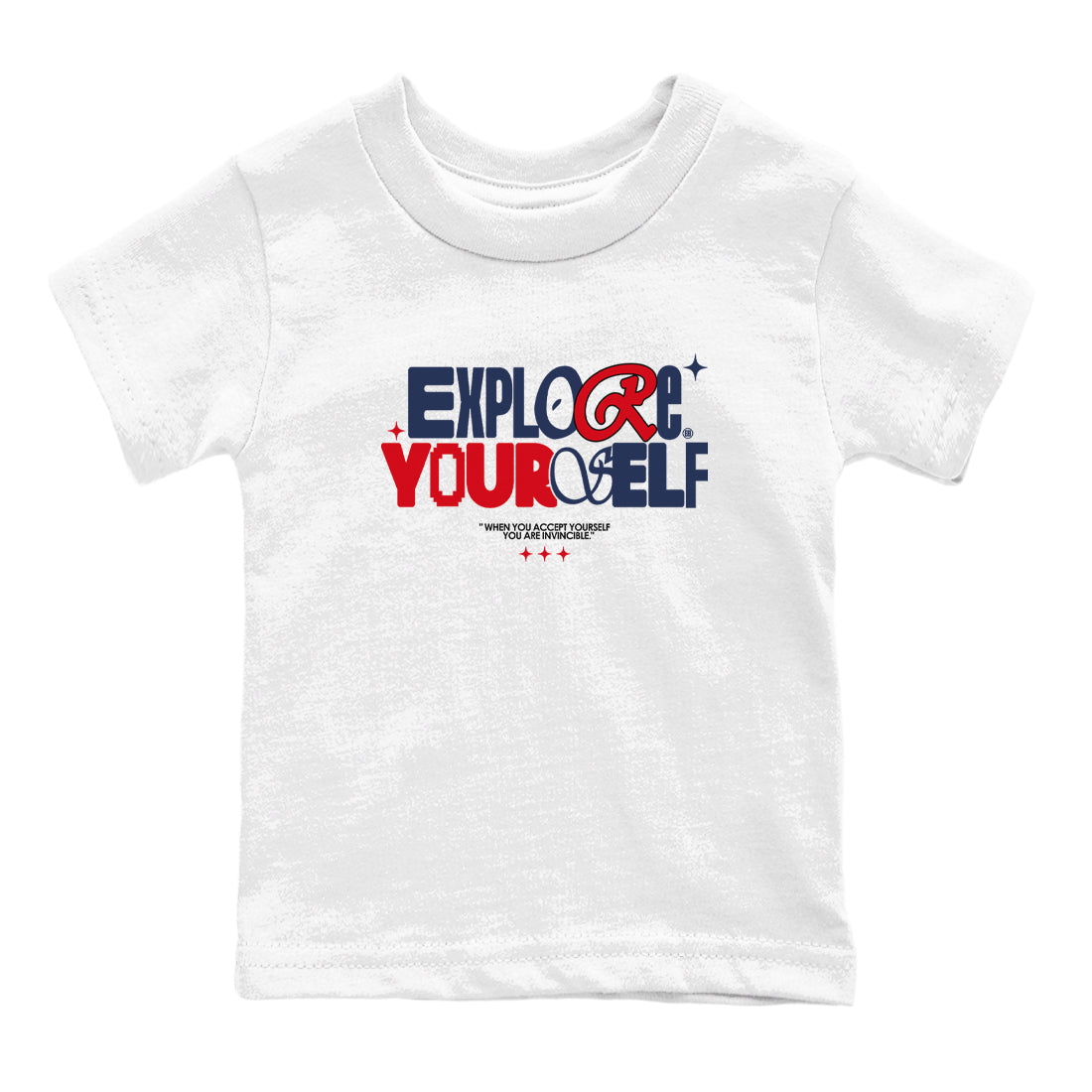 6s White And Midnight Navy shirts to match jordans Explore Yourself sneaker match tees Air Jordan 6 White And Midnight Navy SNRT Sneaker Tees streetwear brand Baby and Youth White 2 cotton tee