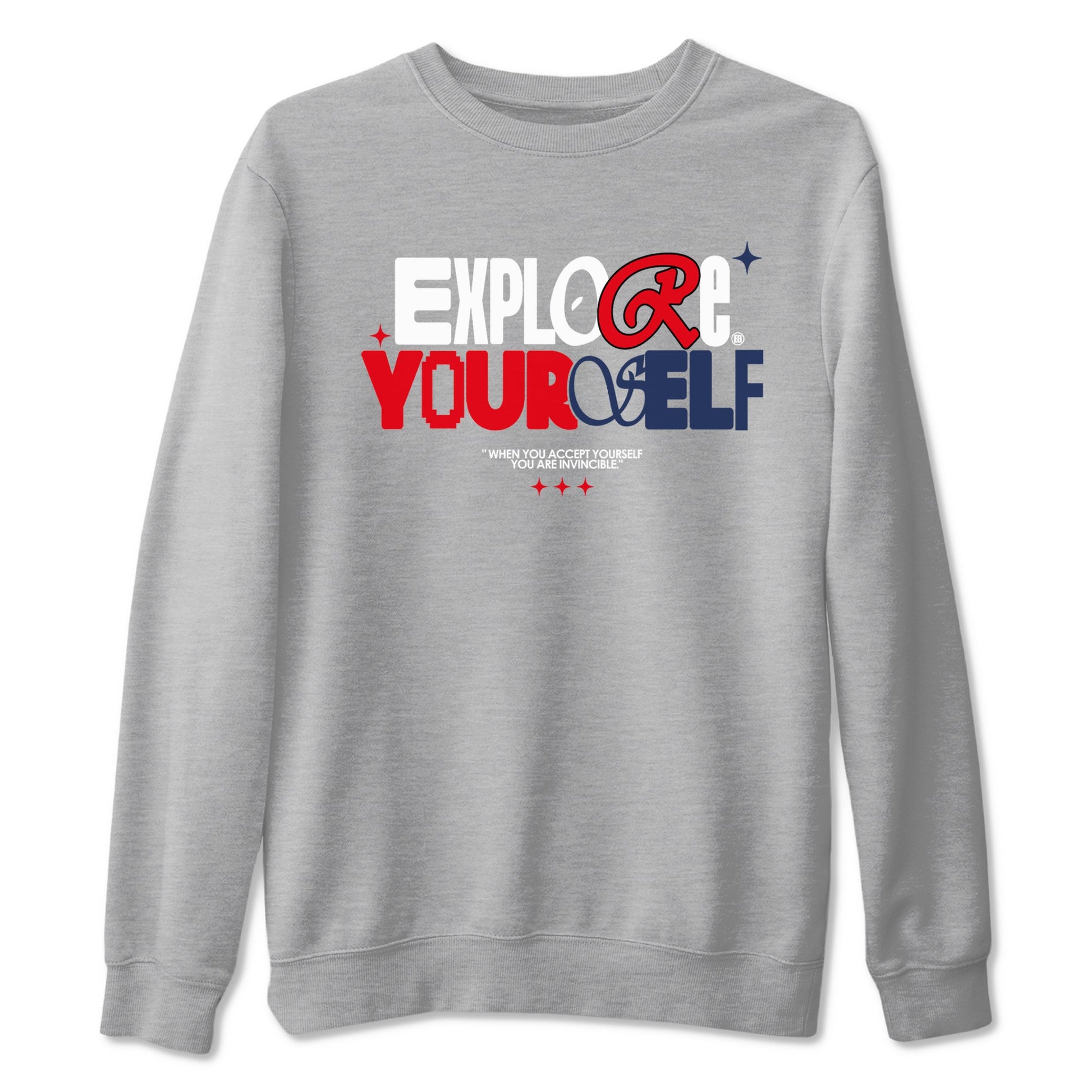 6s White And Midnight Navy shirts to match jordans Explore Yourself sneaker match tees Air Jordan 6 White And Midnight Navy SNRT Sneaker Tees streetwear brand Heather Grey 2 unisex cotton tee