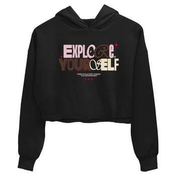 Dunk Cacao Wow And Pink Foam shirts to match jordans Explore Yourself sneaker match tees Dunk Cacao Wow And Pink Foam SNRT Sneaker Tees streetwear brand Black 2 crop tee