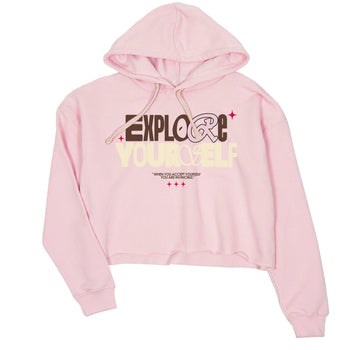 Dunk Cacao Wow And Pink Foam shirts to match jordans Explore Yourself sneaker match tees Dunk Cacao Wow And Pink Foam SNRT Sneaker Tees streetwear brand Pink 2 crop tee