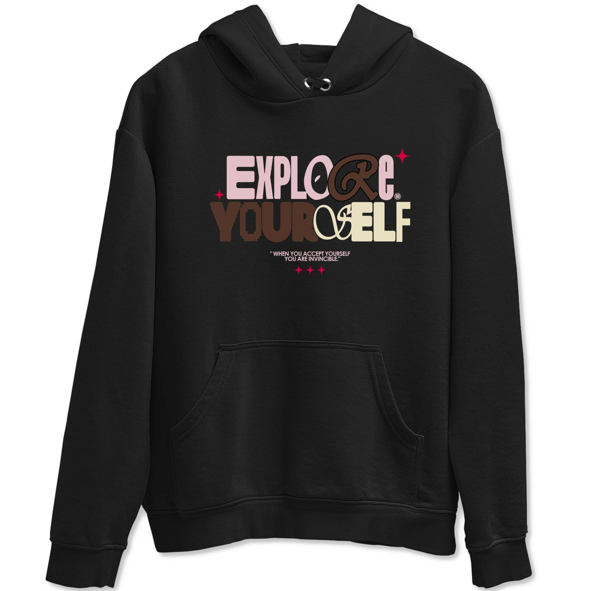 Dunk Cacao Wow And Pink Foam shirts to match jordans Explore Yourself sneaker match tees Dunk Cacao Wow And Pink Foam SNRT Sneaker Tees streetwear brand Black 2 unisex cotton tee