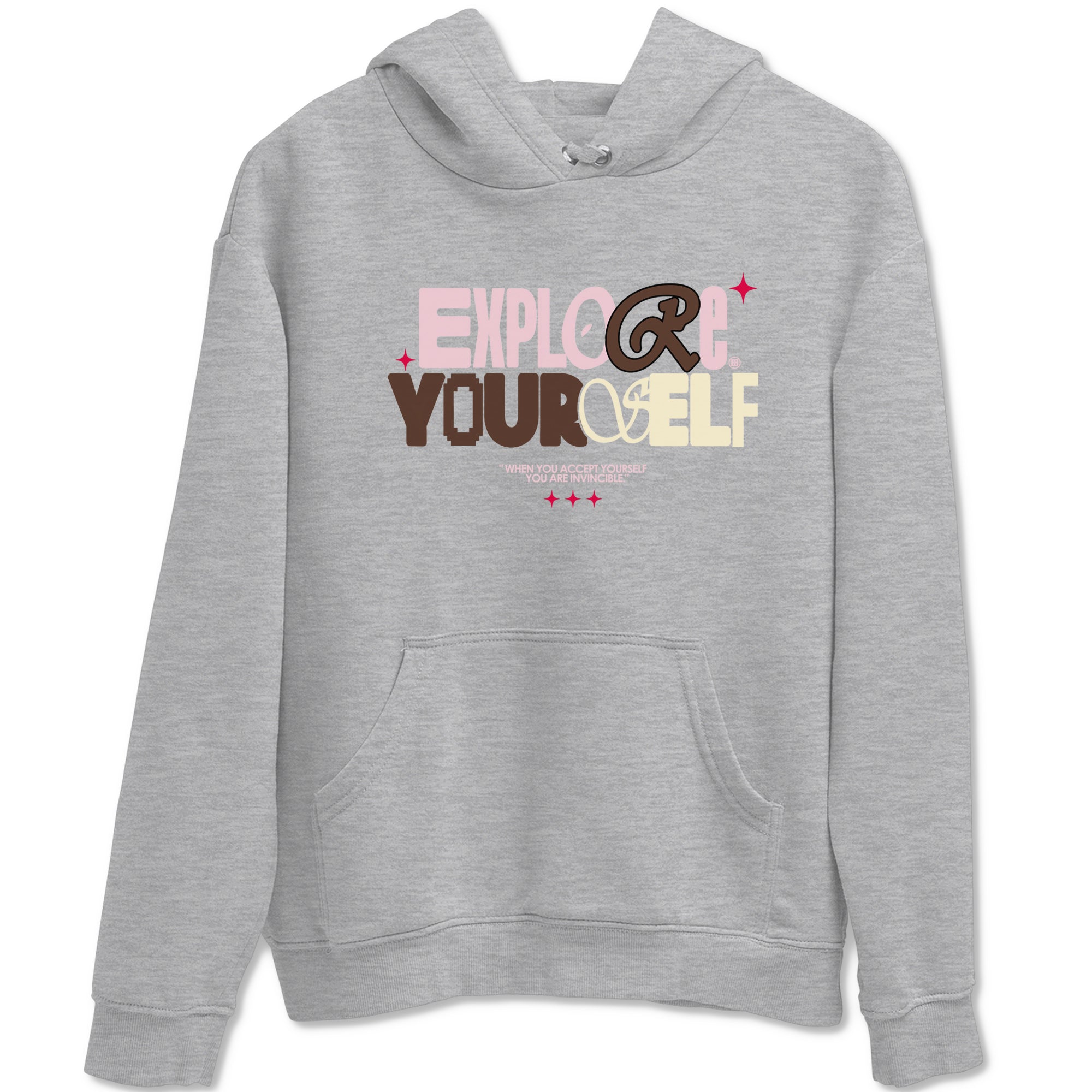 Dunk Cacao Wow And Pink Foam shirts to match jordans Explore Yourself sneaker match tees Dunk Cacao Wow And Pink Foam SNRT Sneaker Tees streetwear brand Heather Grey 2 unisex cotton tee