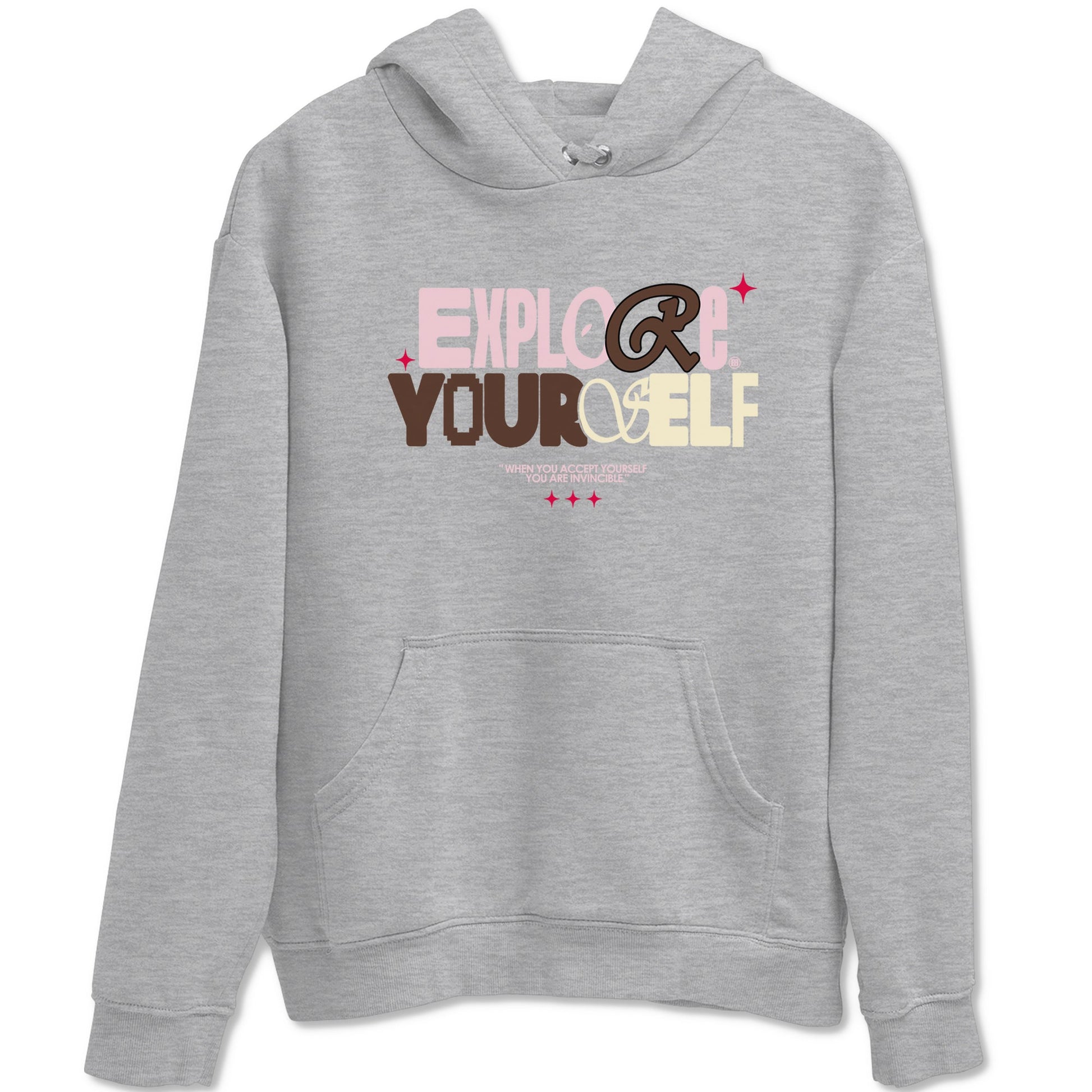 Dunk Cacao Wow And Pink Foam shirts to match jordans Explore Yourself sneaker match tees Dunk Cacao Wow And Pink Foam SNRT Sneaker Tees streetwear brand Heather Grey 2 unisex cotton tee