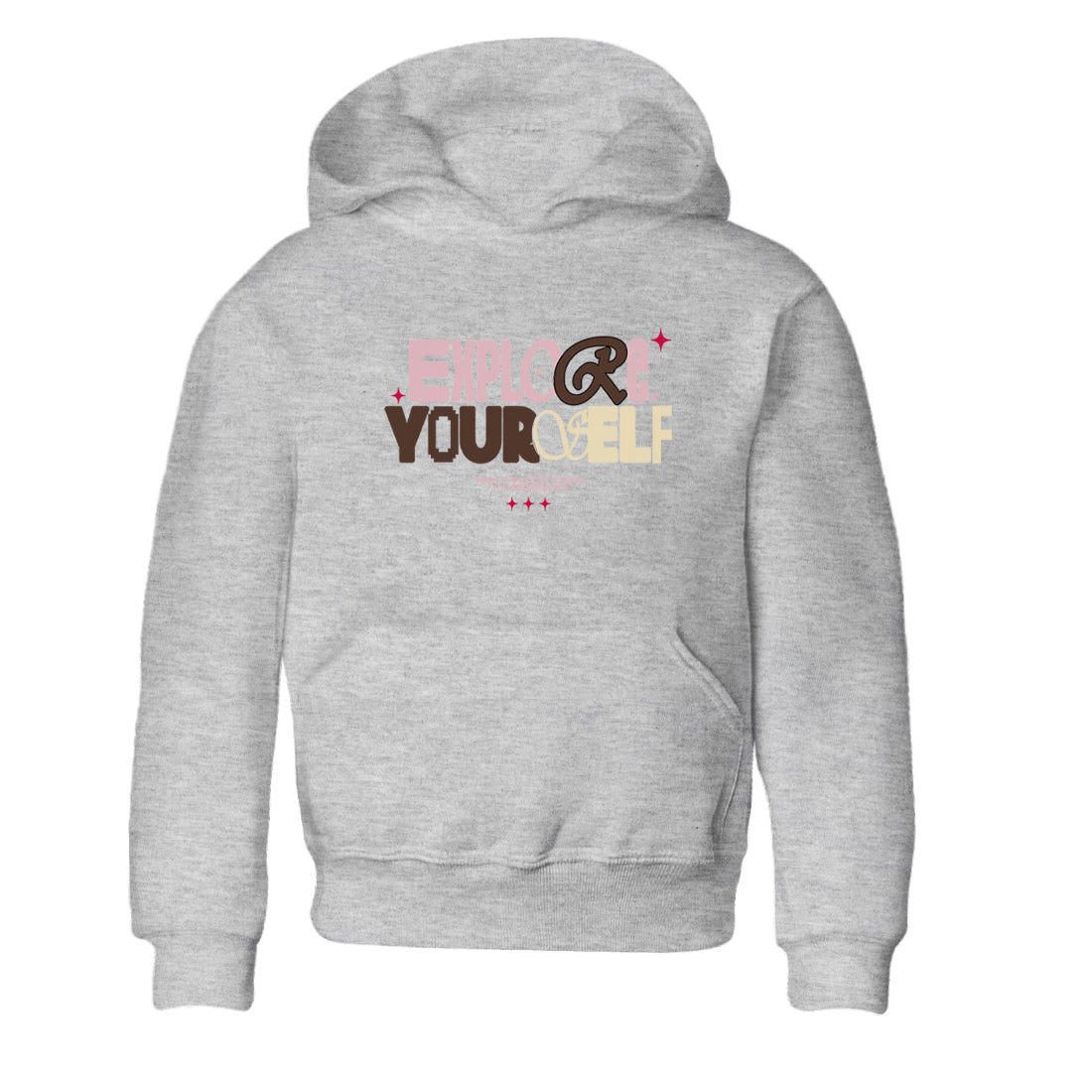 Dunk Cacao Wow And Pink Foam shirts to match jordans Explore Yourself sneaker match tees Dunk Cacao Wow And Pink Foam SNRT Sneaker Tees streetwear brand Baby and Youth Heather Grey 2 cotton tee