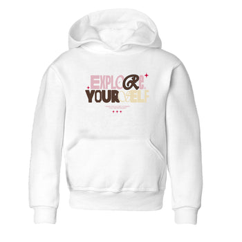 Dunk Cacao Wow And Pink Foam shirts to match jordans Explore Yourself sneaker match tees Dunk Cacao Wow And Pink Foam SNRT Sneaker Tees streetwear brand Baby and Youth White 2 cotton tee