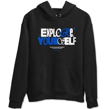 Yeezy Slide Azure shirts to match jordans Explore Yourself sneaker match tees Yeezy Slide Azure SNRT Sneaker Tees streetwear brand Black 2 unisex cotton tee