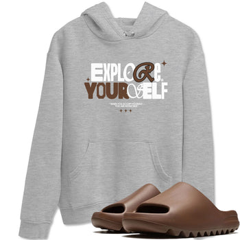 Yeezy Slide Flax shirts to match jordans Explore Yourself sneaker match tees Yeezy Slide Flax SNRT Sneaker Tees streetwear brand Heather Grey 1 unisex cotton tee