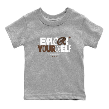 Yeezy Slide Flax shirts to match jordans Explore Yourself sneaker match tees Yeezy Slide Flax SNRT Sneaker Tees streetwear brand Baby and Youth Heather Grey 2 cotton tee