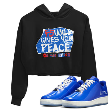 Air Force 1 404 Error shirt to match jordans F5 Will Gives You Peace sneaker tees Air Force 1 404 Error SNRT Sneaker Release Tees Black 1 crop length shirt