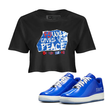 Air Force 1 404 Error shirt to match jordans F5 Will Gives You Peace sneaker tees Air Force 1 404 Error SNRT Sneaker Release Tees Black 1 crop length shirt