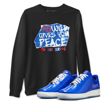 Air Force 1 404 Error shirt to match jordans F5 Will Gives You Peace sneaker tees Air Force 1 404 Error SNRT Sneaker Release Tees unisex cotton Black 1 crew neck shirt
