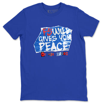 Air Force 1 404 Error shirt to match jordans F5 Will Gives You Peace sneaker tees Air Force 1 404 Error SNRT Sneaker Release Tees unisex cotton Royal Blue 2 crew neck shirt