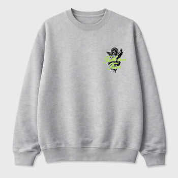 Faith Over Fear sneaker match t-shirt styled to complete your fit with the Air Max 90 Neon Yellow sneakers, Front and Back Graphic Tee