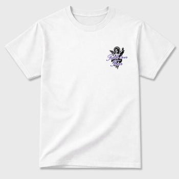 Faith Over Fear sneaker match t-shirt styled to complete your fit with the sneakers, shown in White.