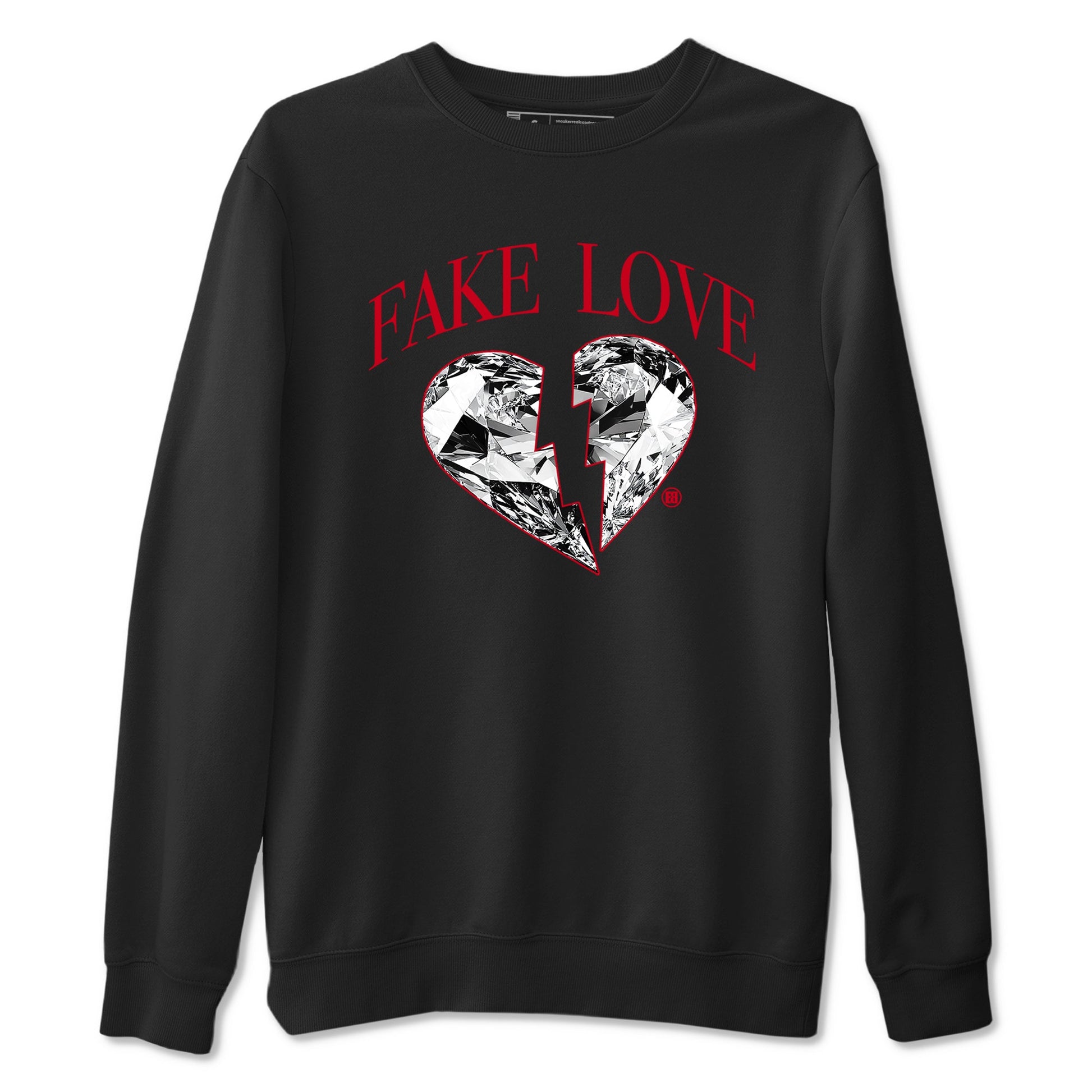 1s '85 Bred shirts to match jordans Fake Love best t shirts to wear with jordans AJ1 '85 Bred match shoes to clothes SNRT Sneaker Tees unisex cotton Black 2 shirts