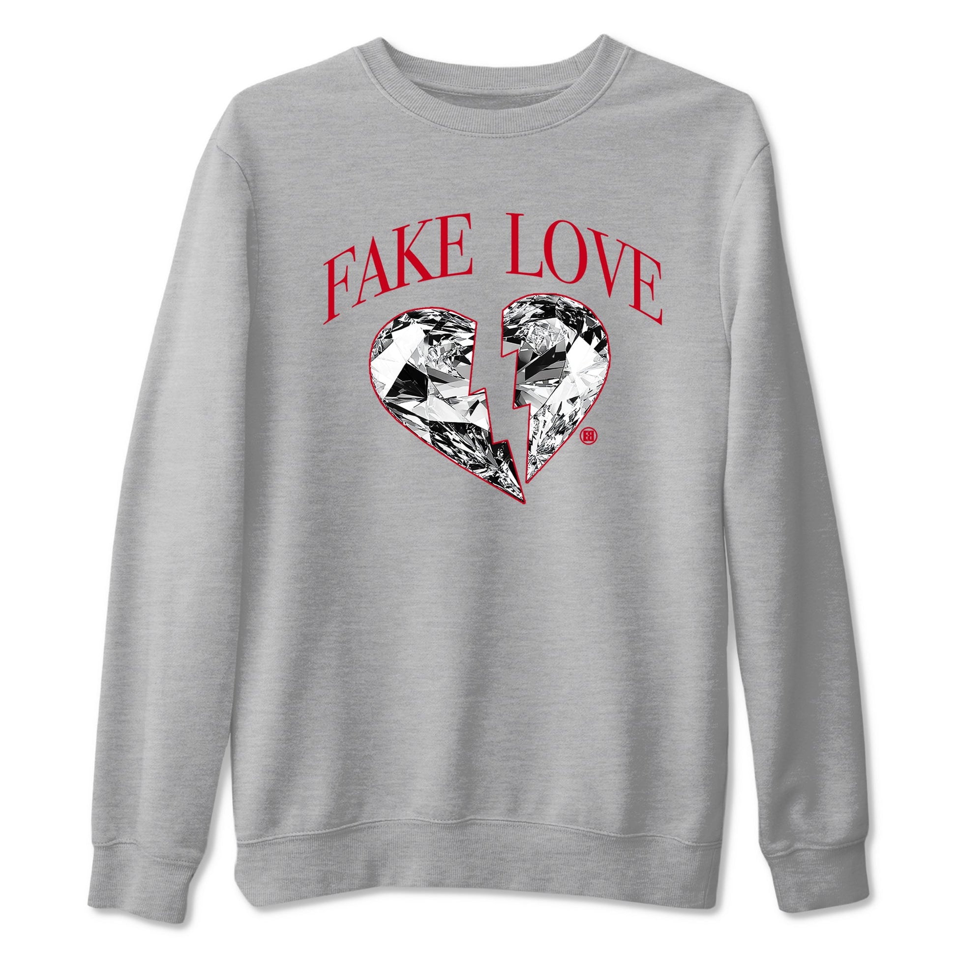 1s '85 Bred shirts to match jordans Fake Love best t shirts to wear with jordans AJ1 '85 Bred match shoes to clothes SNRT Sneaker Tees unisex cotton Heather Grey 2 shirts
